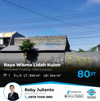 Disewakan Gudang / Tanah Raya Wisma Lidah Kulon Wiyung Surabaya #1