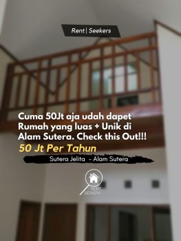 For Rent Rumah Di Sutera Jelita Alam Sutera. Strategis Banget Lohhh #1