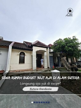 For Rent Rumah Budget 30jt An Aja Di Cluster Alam Sutera #1