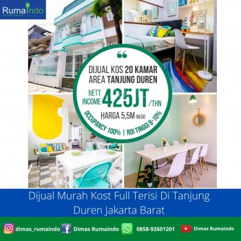 Dijual Murah Kost Full Terisi Di Tanjung Duren Jakarta Barat #1