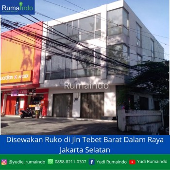 Disewakan Ruko Di Jln Tebet Barat Dalam Raya Jakarta Selatan #1