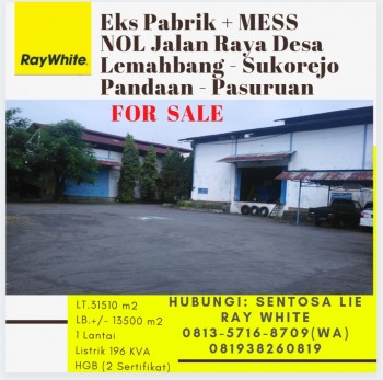 Dijual Pabrik Furniture Raya Desa Lemahbang - Sukorejo - Pandaan - Pasuruan - Jawa Timur #1