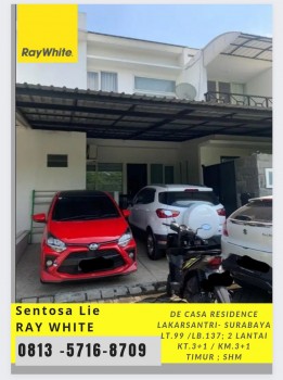 Dijual Rumah De Casa Residence Lakarsantri Wiyung Dekat Citraland Surabaya #1