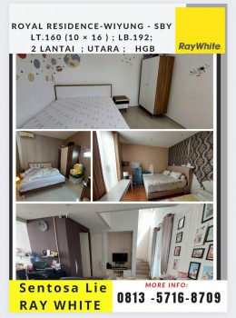 Dijual Rumah Royal Residence Wiyung Surabaya - Depan Taman - Carport Luas #1