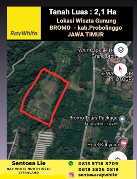 Dijual 2 Ha Tanah Kawasan Wisata Gunung Bromo - Kec.sukapura - Kab.probolinggo Jawa Timur  Cocok Buat Hotel , Resort ,pusat Oleh-oleh , Tempat Wisata , Cafe , Restoran Dll #1