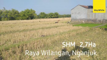 Dijual Tanah Industri Shm Di Jalan Raya Propinsi Wilangan Nganjuk #1
