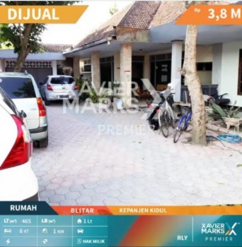 Dijual Rumah Tempo Dulu Dikota Blitar Kecamatan Kepanjen Kidul Bisa #1