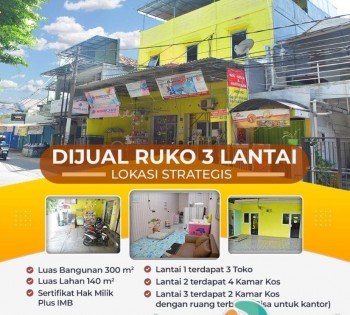 Dijual Ruko Terdiri Dari 3 Toko Dan 6 Kos Kosan Di Tugu Utara Jakarta Utara #1
