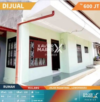Dijual Rumah Tengah Kota Dekat Kampus Brawijaya Di Jl Ngantang Malang #1