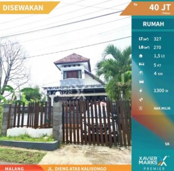 Disewakan Rumah&tempat Usaha Strategis Di Jl Dieng Atas Kalisongo #1