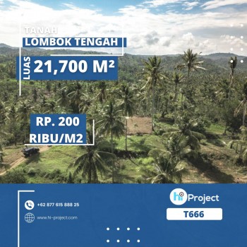 Tanah Lombok Tengah 21,700 M2 Di Mangkung Praya Barat T666 #1