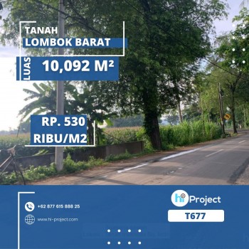 Tanah Lombok Barat 10,092 M2 Pinggir Jalan Di Gerung T677 #1