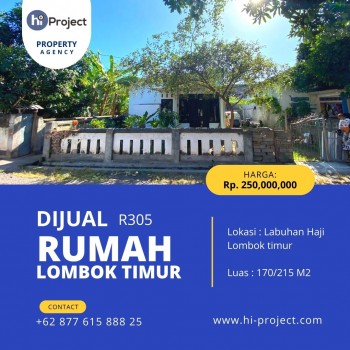 Rumah Lombok Timur  Type 170/215 M2 Di Lahuhan Haji R305 #1