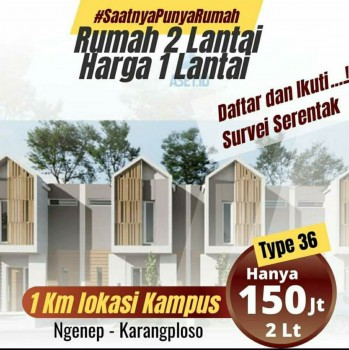 Modern Karangploso 2  Lantai  150  Juta  Onlist id