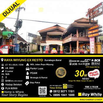 For Sale Bangunan Ex Resto. Raya Wiyung #1