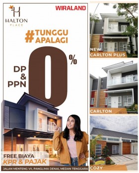 Rumah Medan Tanpa Dp, Dp 0 Persen, Free Ppn (halton Place), Medan Kota #1