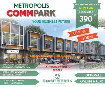 Ruko Tenjo Metropolis Commpark 390 Jtan,usaha & Investasi Pasti Cuan, Tanpa Bi Checking #1
