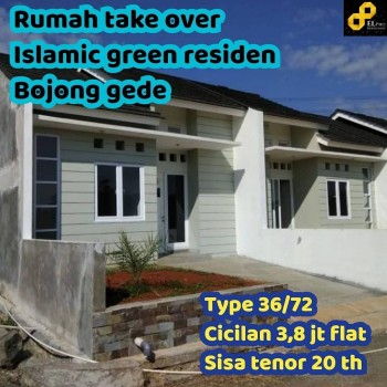 Rumah Take Over Dp 36 Jt Di Islamic Green Residen Bojong Gede #1