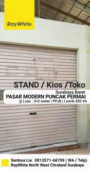 Dijual Stand Toko / Kios Pasar Modern Puncak Permai - Darmo Permai Surabaya Barat Strategis Parkiran Mobil Luas #1