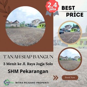 2 Jutaan Tanah Murah Di Berbah Sleman, Dekat Jl. Raya Jogja Solo #1