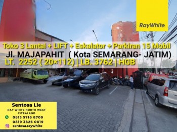 Tanah + Bangunan Toko 3 Lantai - Jl.mojopahit -  Kota Semarang - Jawa Timur  - Strategis Nol Jalan Raya  Plus 2 Lift + 2 Ekskalator + Parkiran 15  Mobil #1