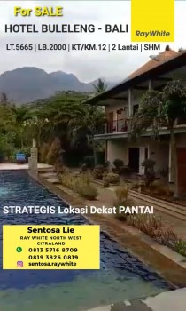 Dijual Hotel Di Buleleng Bali  - Luas 5665 M2 - 2 Lantai - Strategis Lokasi Dekat Pantai #1