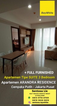 Disewakan Apartemen Arandra Residence Tipe Suite 3 Bedroom Full Furnished Siap Huni Bangunan Baru 2022 #1