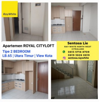 Dijual Apartemen Royal Cityloft Royal Residence Tipe 2 Bedroom View Kota - Termurah Siap Huni Dekat Pakuwon Mall, Ptc, Akses Tol Gunung Sari #1