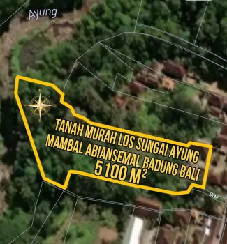 Tanah Murah Los Sungai Ayung Mambal Abiansemal Badung Bali #1
