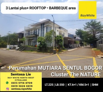 Dijual Rumah Mutiara Sentul Bogor Cluster The Natura Spesial Plus Rooftop Barbeque Area #1