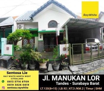 Dijual Rumah Manukan Lor Surabaya - Rangka Atap Galvalum - Row Jalan 2 Mobil - Cantik Siap Huni #1