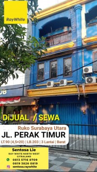Dijual Ruko Jl. Perak Timur - Surabaya Utara - Nol Jalan Raya  Dekat Pelabuhan Tanjung Perak, Akses Tol #1