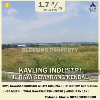 Tanah Industri Di Jual Kawasan Industri Wijaya, Semarang Barat, Semarang #1
