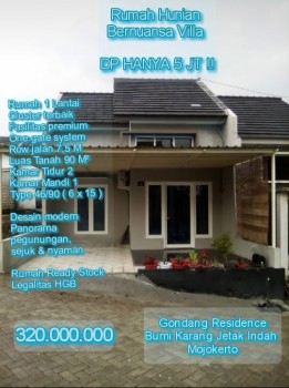 Baru 17unit 3tipe Rumah Rasa Villa Gondang Residence Mojokerto #1