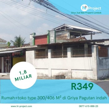 Rumah Lombok Plus Toko Di Btn Griya Pagutan Indah Mataram R349 #1