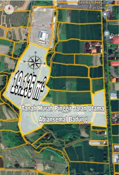 Tanah Murah Pinggir Jalan Utama Abiansemal Badung Bali #1