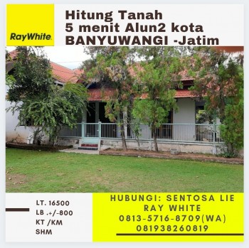 Rumah Hitung Tanah Lokasi 5 Menit Dari Alun2 Kota Banyuwangi Jawa Timur #1
