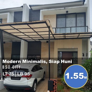 Rumah Modern Minimalis Siap Huni Lokasi Ciater Bsd City #1