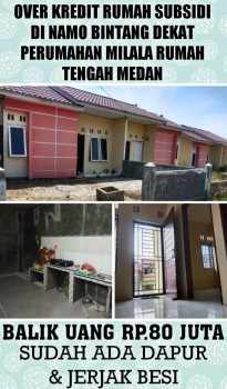 Take Over Kredit Rumah Subsidi Di Namo Bintang Dekat Ke Milala Rumah Tengah Medan #1
