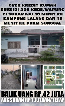 Take Over Kredit Rumah Subsidi Kede Warung Di Sukamaju Medan Krio 10 Menit Ke Sunggal Dab Kampung Lalang #1