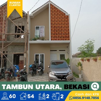 Rumah Di Jejalen Tambun Utara, Bekasi, 2 Lantai Siap Huni, Tanpa Dp, 6 Menit Pintu Toll Srijaya #1