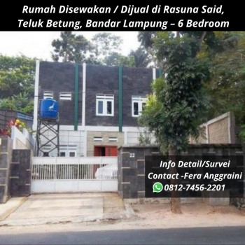 Rumah Disewakan Di Rasuna Said, Teluk Betung, Bandar Lampung – 6 Bedroom #1