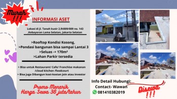 Disewakan Space Rooftop Di Lantai 2 Murah, Letak Strategis ,kebayoran Lama Selatan, Jakarta Selatan #1