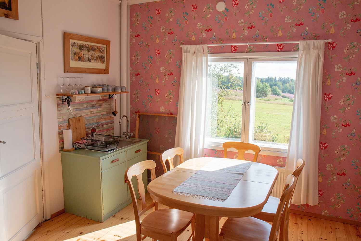 Dinding Dapur Warna Pink